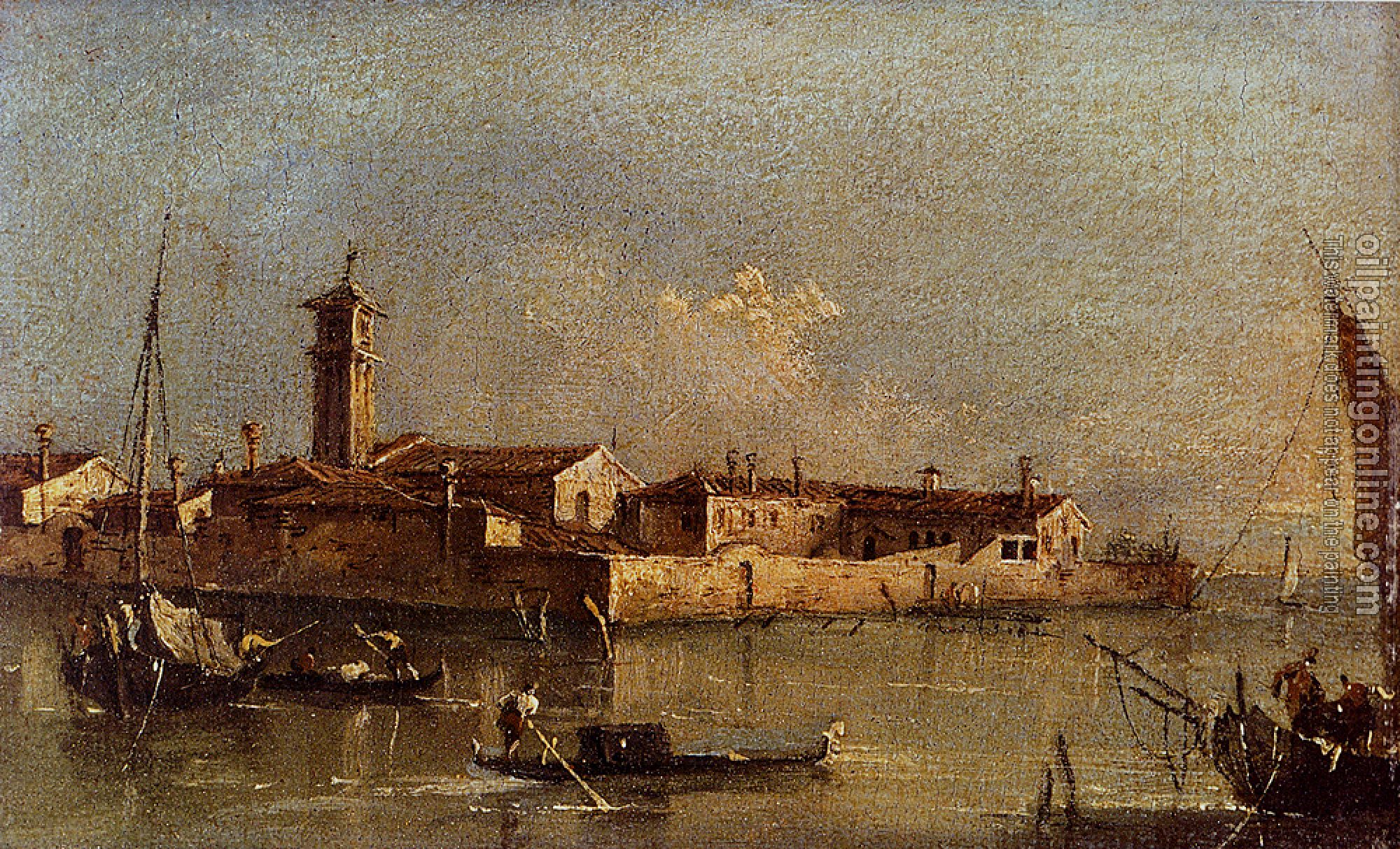 Francesco Guardi - View Of The Island Of San Michele Near Murano Venice